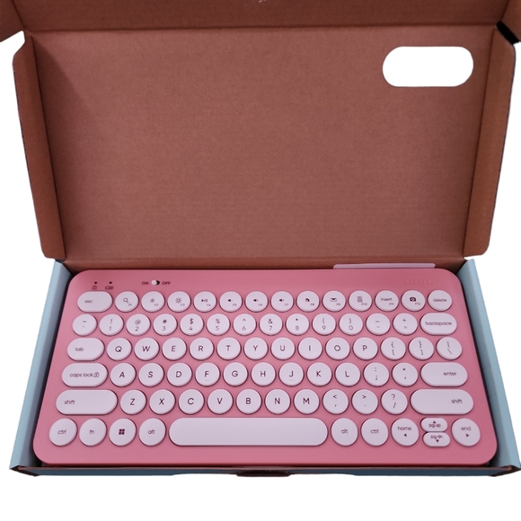 Pink Onn. Compact Wireless Keyboard - Picture 3 of 8